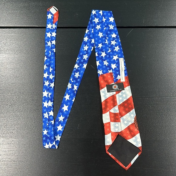 Harley-Davidson Flag and Eagle Patriotic Silk Neck Tie - Picture 2 of 9